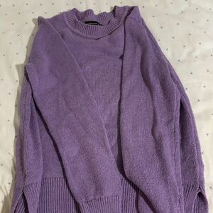 Banana Republic Purple Crew Neck Sweater